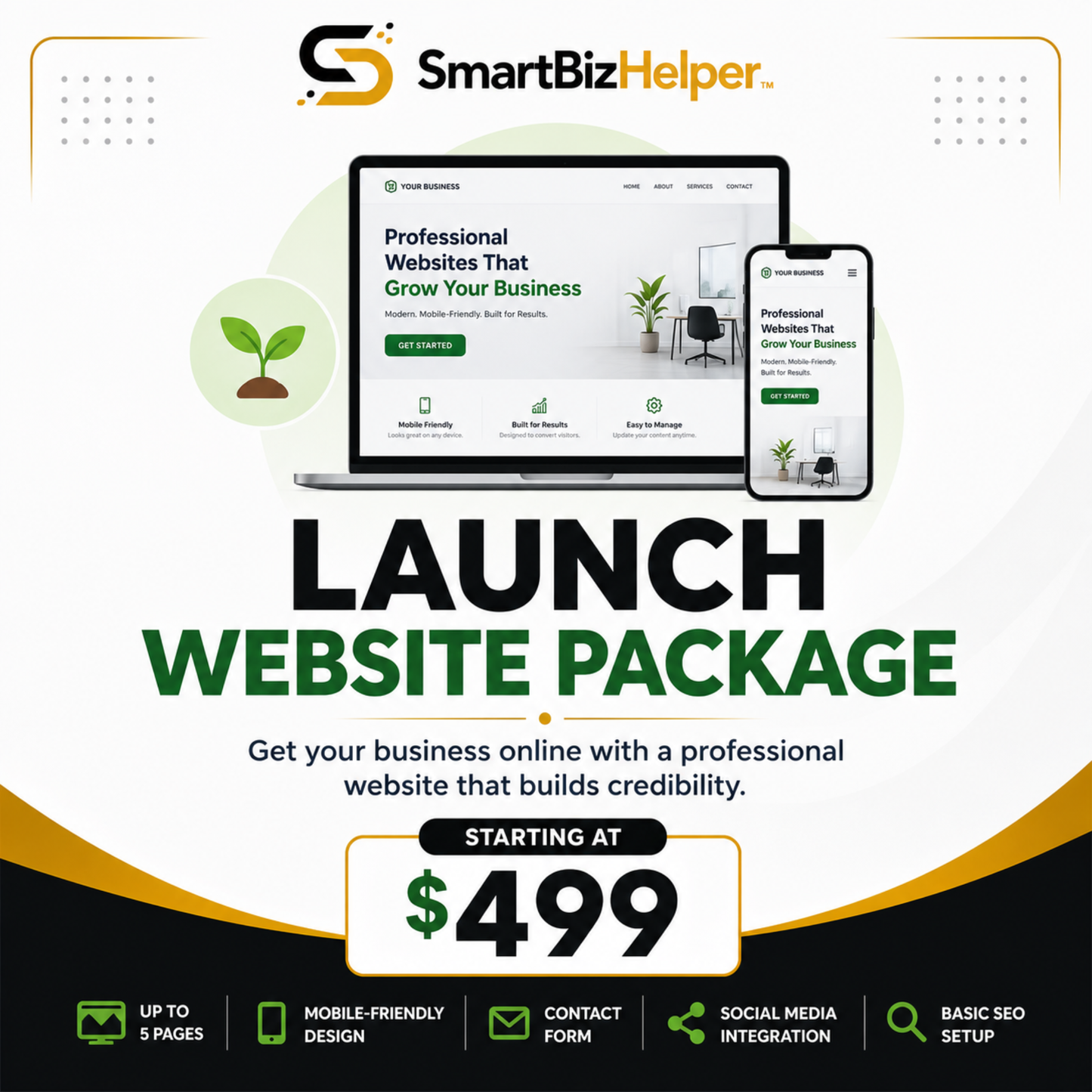 Launch Website Package