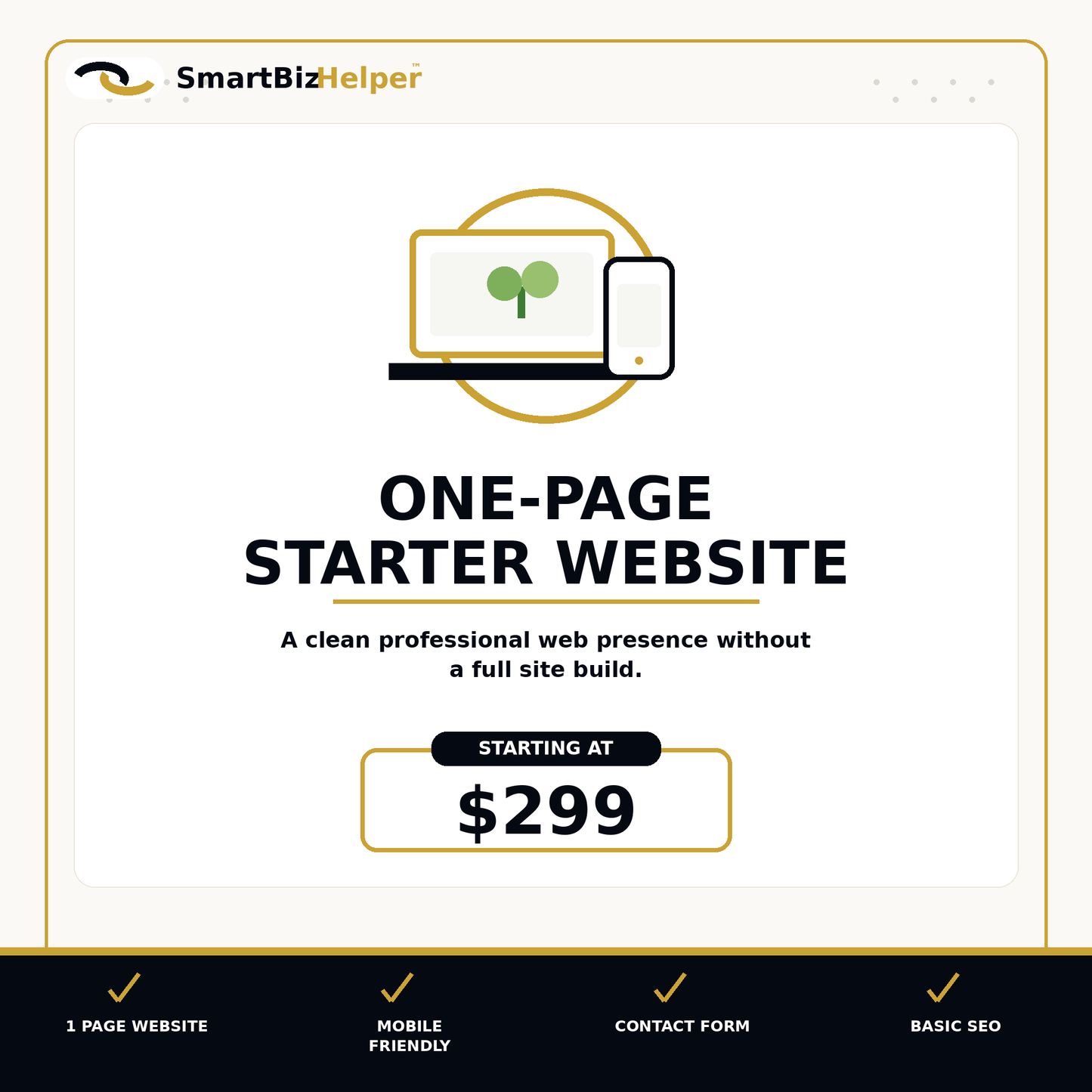 One-Page Starter Website