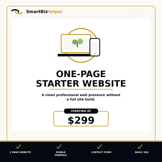 One-Page Starter Website