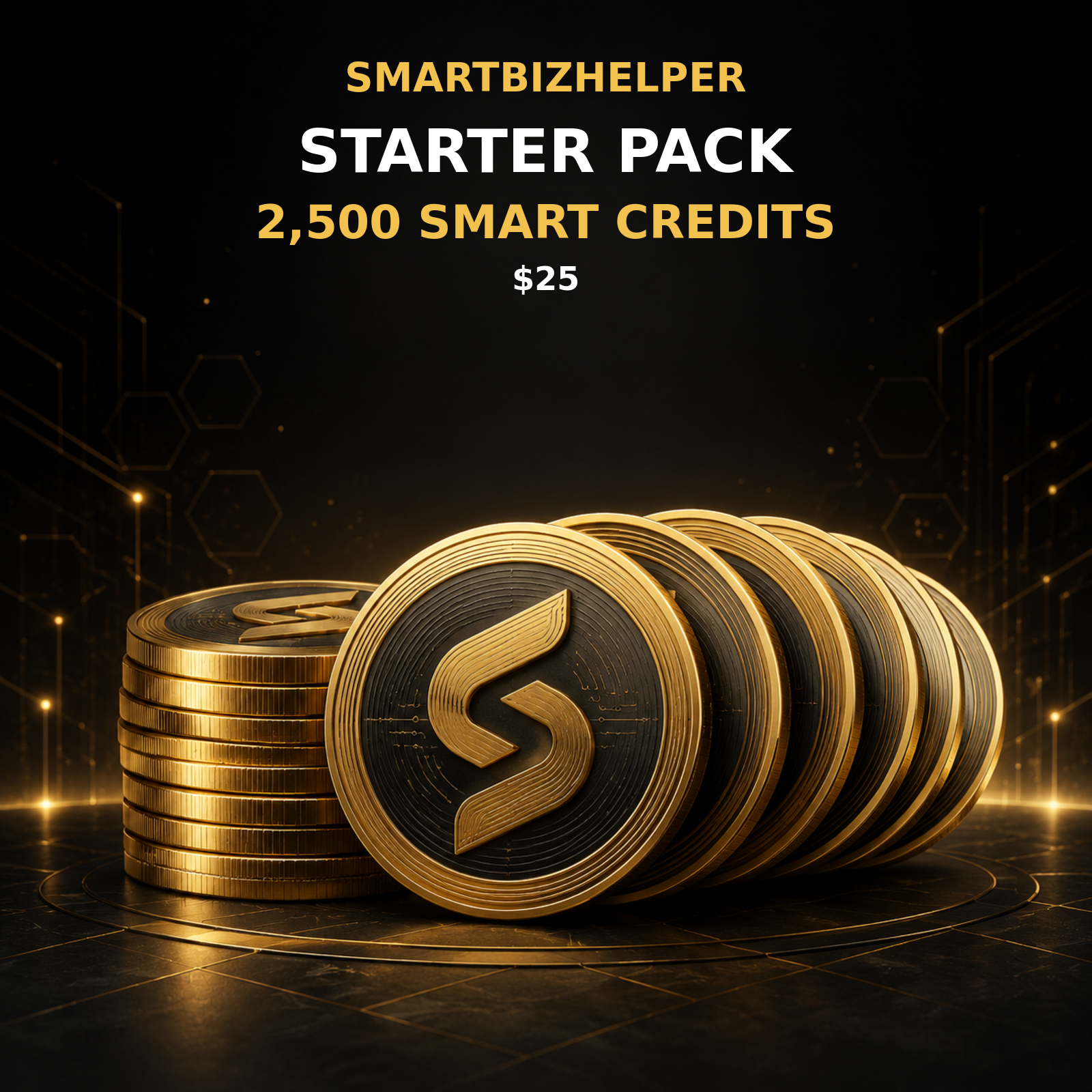 SmartBizHelper Smart Credits Starter Pack — 2,500 credits